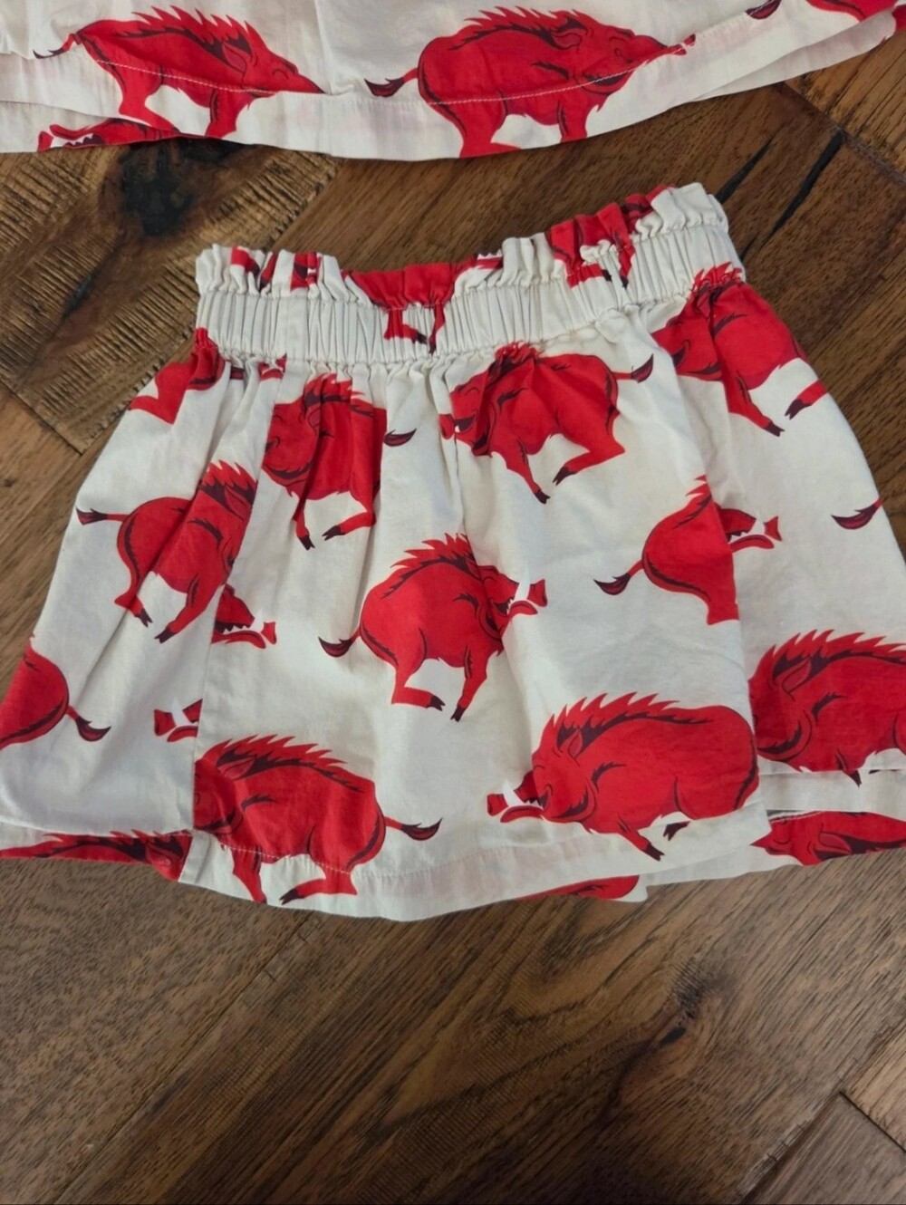 🐗 Sav+Lottie Dickson Arkansas Razorbacks Matching Skirts Set